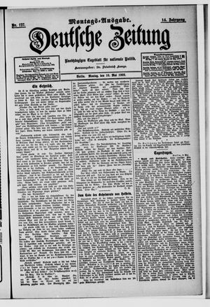 Deutsche Zeitung vom 10.05.1909