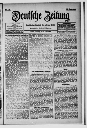 Deutsche Zeitung vom 11.05.1909