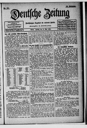 Deutsche Zeitung vom 14.05.1909