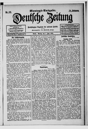 Deutsche Zeitung vom 07.06.1909