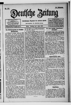 Deutsche Zeitung vom 08.06.1909