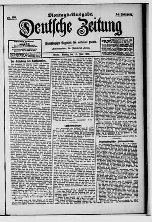 Deutsche Zeitung vom 14.06.1909