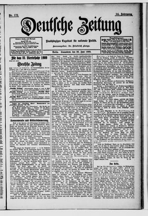 Deutsche Zeitung vom 26.06.1909