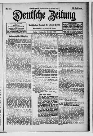 Deutsche Zeitung vom 27.06.1909
