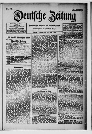 Deutsche Zeitung vom 29.06.1909