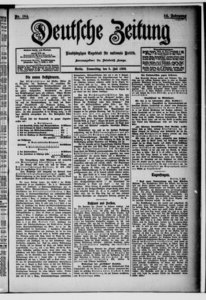 Deutsche Zeitung vom 08.07.1909
