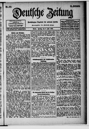 Deutsche Zeitung vom 09.07.1909