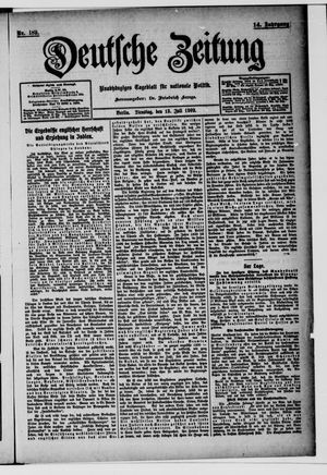 Deutsche Zeitung vom 13.07.1909