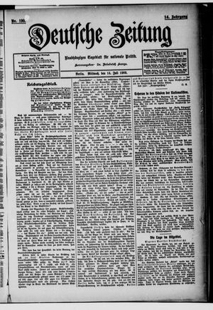 Deutsche Zeitung vom 14.07.1909