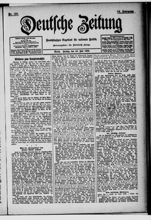 Deutsche Zeitung vom 16.07.1909