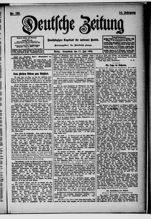 Deutsche Zeitung vom 17.07.1909