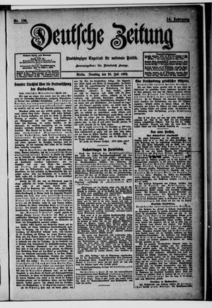 Deutsche Zeitung vom 20.07.1909