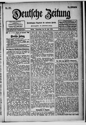 Deutsche Zeitung vom 22.07.1909