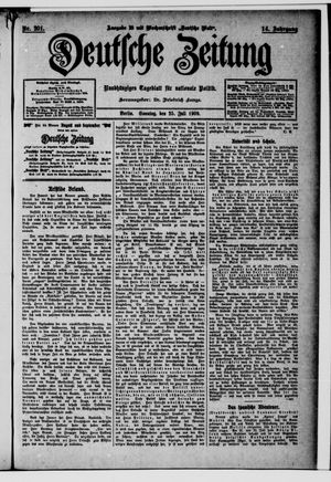 Deutsche Zeitung vom 25.07.1909