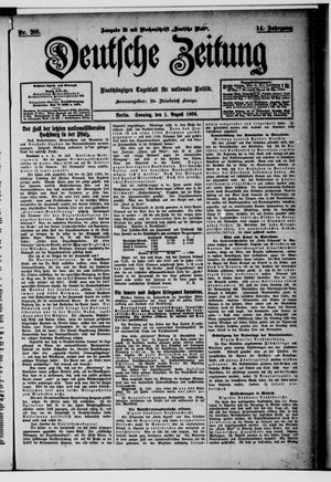 Deutsche Zeitung vom 01.08.1909
