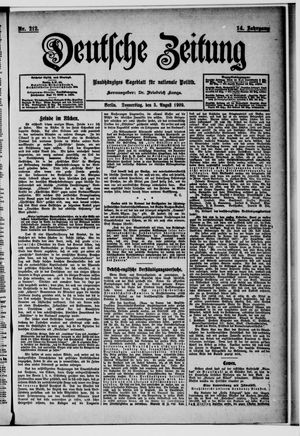 Deutsche Zeitung vom 05.08.1909