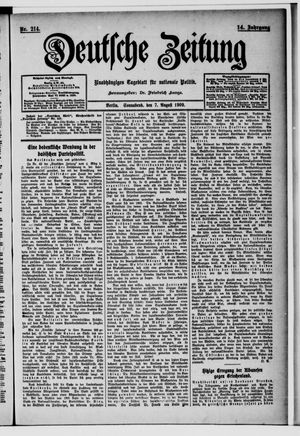 Deutsche Zeitung vom 07.08.1909