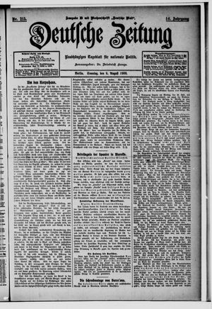 Deutsche Zeitung vom 08.08.1909
