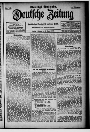 Deutsche Zeitung vom 09.08.1909