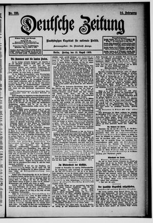 Deutsche Zeitung vom 13.08.1909