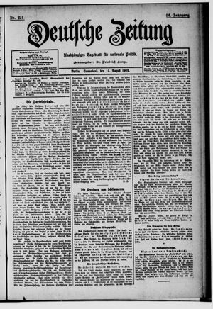 Deutsche Zeitung vom 14.08.1909
