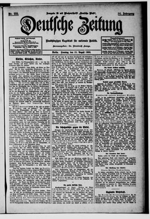Deutsche Zeitung vom 15.08.1909