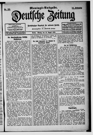 Deutsche Zeitung vom 16.08.1909