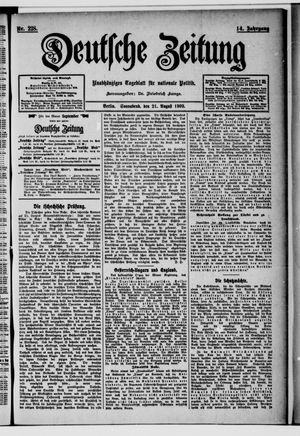 Deutsche Zeitung vom 21.08.1909