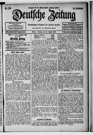 Deutsche Zeitung vom 22.08.1909