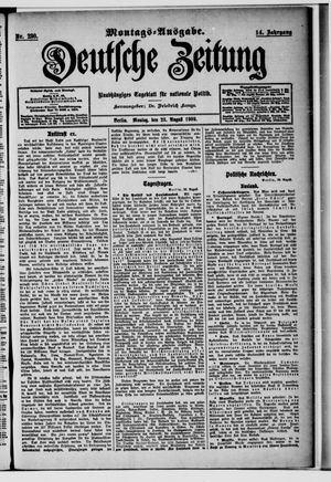 Deutsche Zeitung vom 23.08.1909