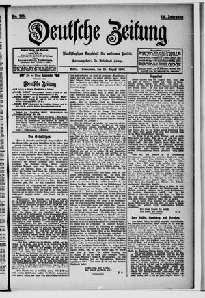 Deutsche Zeitung vom 28.08.1909