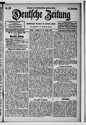 Deutsche Zeitung vom 29.08.1909