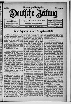 Deutsche Zeitung vom 30.08.1909