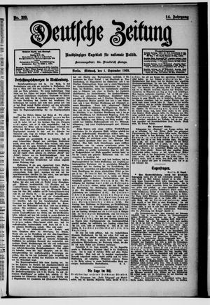 Deutsche Zeitung vom 01.09.1909