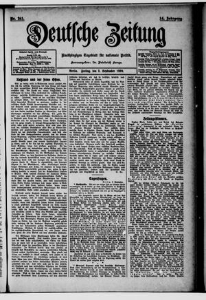 Deutsche Zeitung vom 03.09.1909