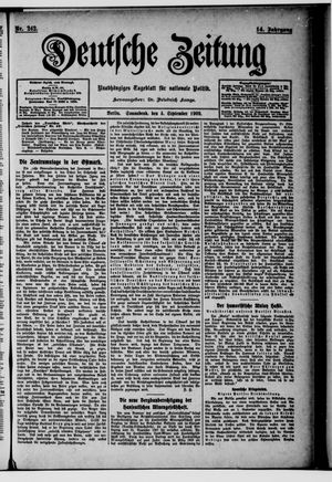 Deutsche Zeitung vom 04.09.1909