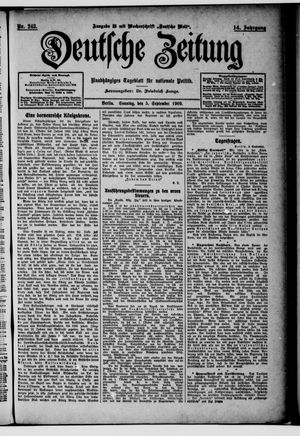 Deutsche Zeitung vom 05.09.1909