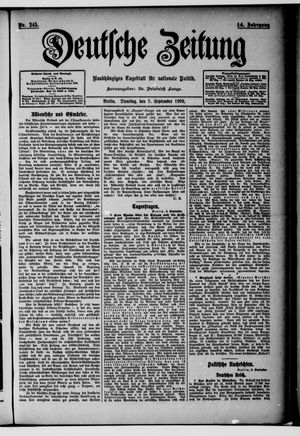 Deutsche Zeitung vom 07.09.1909
