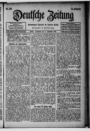 Deutsche Zeitung vom 11.09.1909