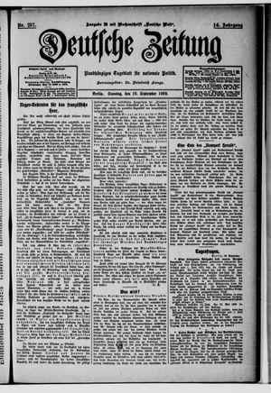 Deutsche Zeitung vom 19.09.1909