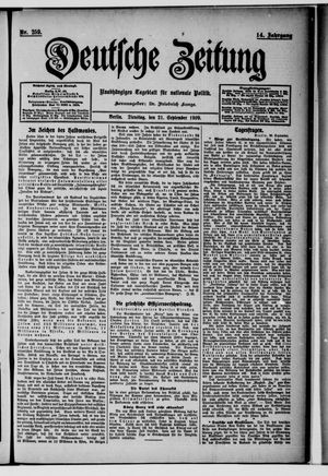 Deutsche Zeitung vom 21.09.1909