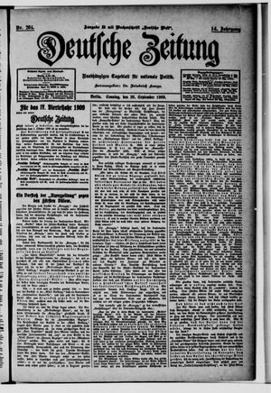 Deutsche Zeitung vom 26.09.1909