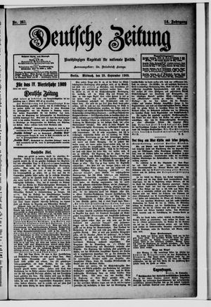 Deutsche Zeitung vom 29.09.1909