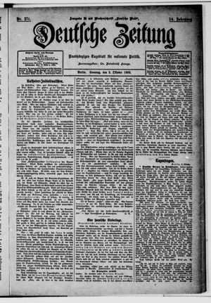 Deutsche Zeitung vom 03.10.1909