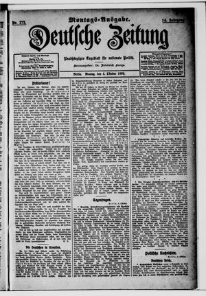 Deutsche Zeitung vom 04.10.1909