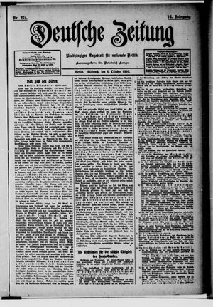 Deutsche Zeitung vom 06.10.1909