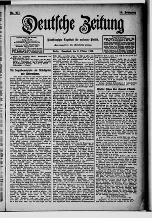 Deutsche Zeitung vom 09.10.1909