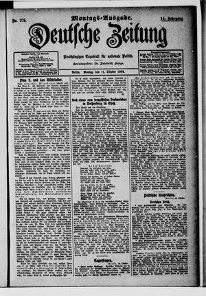 Deutsche Zeitung vom 11.10.1909