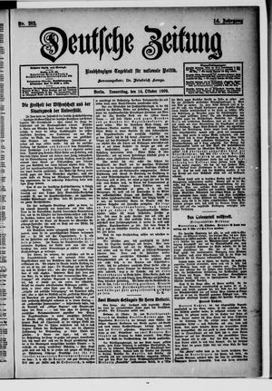 Deutsche Zeitung vom 14.10.1909