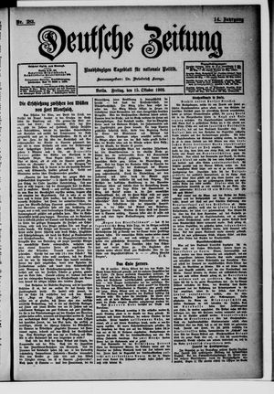 Deutsche Zeitung vom 15.10.1909